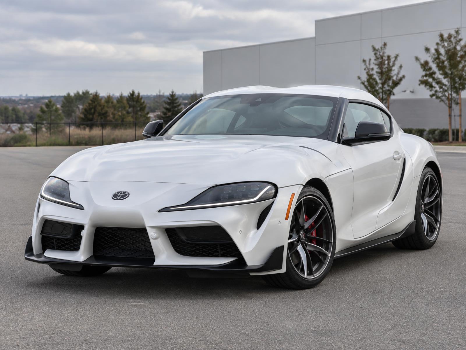 White 2020 Toyota GR Supra shown from the front three-quarter angle