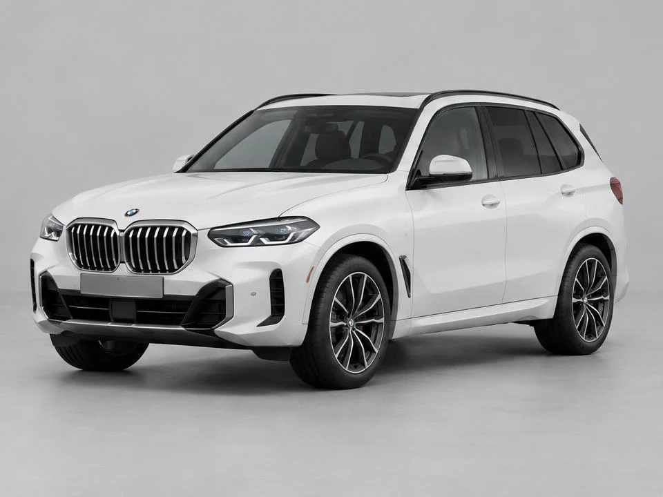 Generated illustration of a White 2024 BMW X5; not a photograph of the actual vehicle for sale