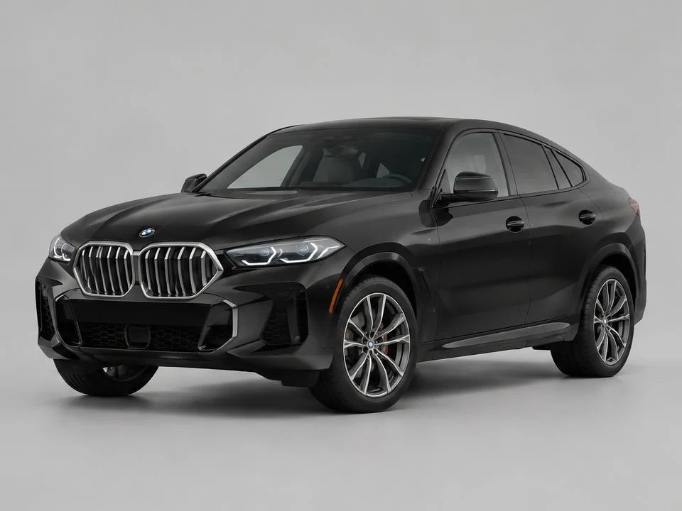 Generated illustration of a Black 2023 BMW X6; not a photograph of the actual vehicle for sale