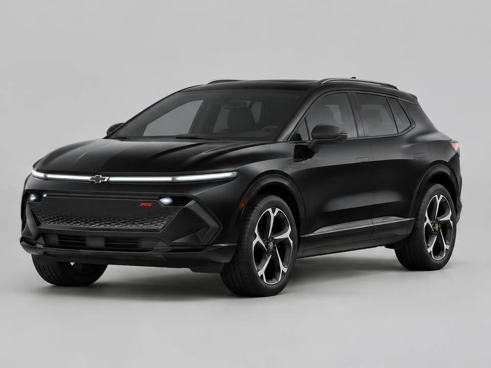 Generated illustration of a Black 2024 Chevrolet Equinox EV; not a photograph of the actual vehicle for sale