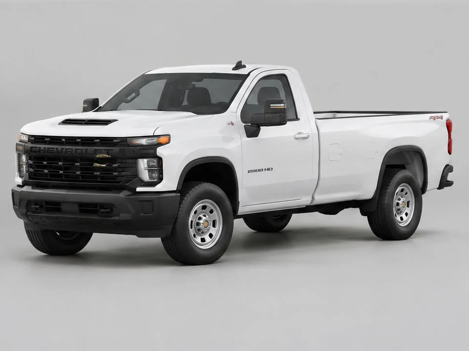 Generated illustration of a White 2022 Chevrolet Silverado 2500 HD; not a photograph of the actual vehicle for sale