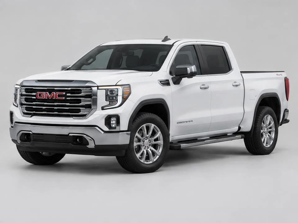 Generated illustration of a White 2022 GMC Sierra 1500; not a photograph of the actual vehicle for sale