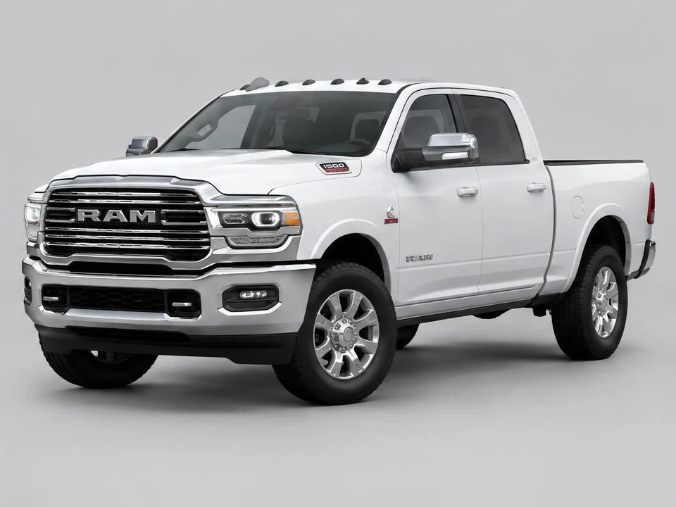 Generated illustration of a White 2024 Ram 2500; not a photograph of the actual vehicle for sale
