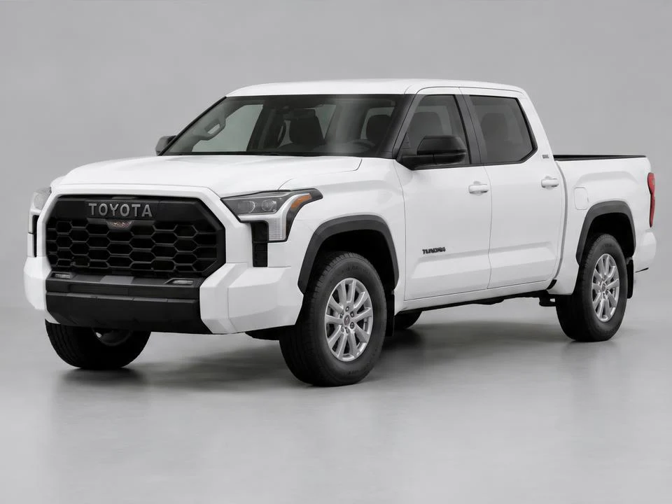 Generated illustration of a White 2024 Toyota Tundra; not a photograph of the actual vehicle for sale